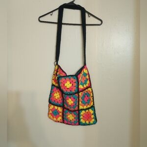 Handmade Granny Square Crochet Bag